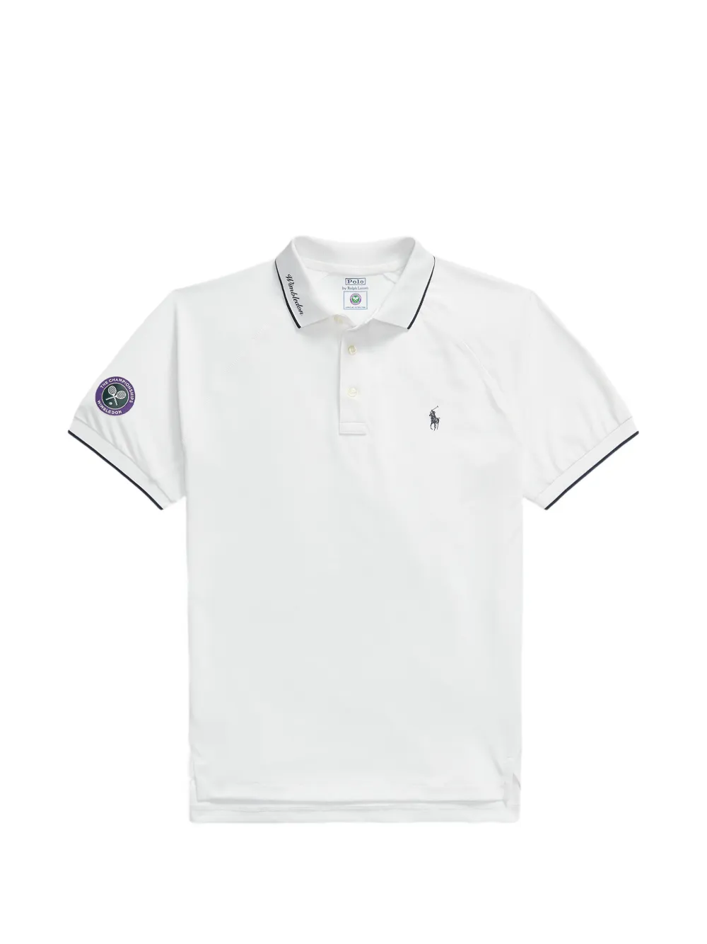 Polo Ralph Lauren x Wimbledon Polo a righe con maniche raglan - Bianco