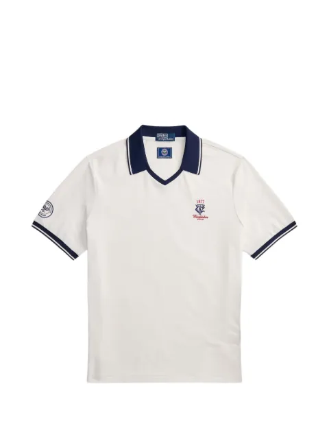 Polo Ralph Lauren playera tipo polo con ribete de rayas en colaboración con Wimbledon
