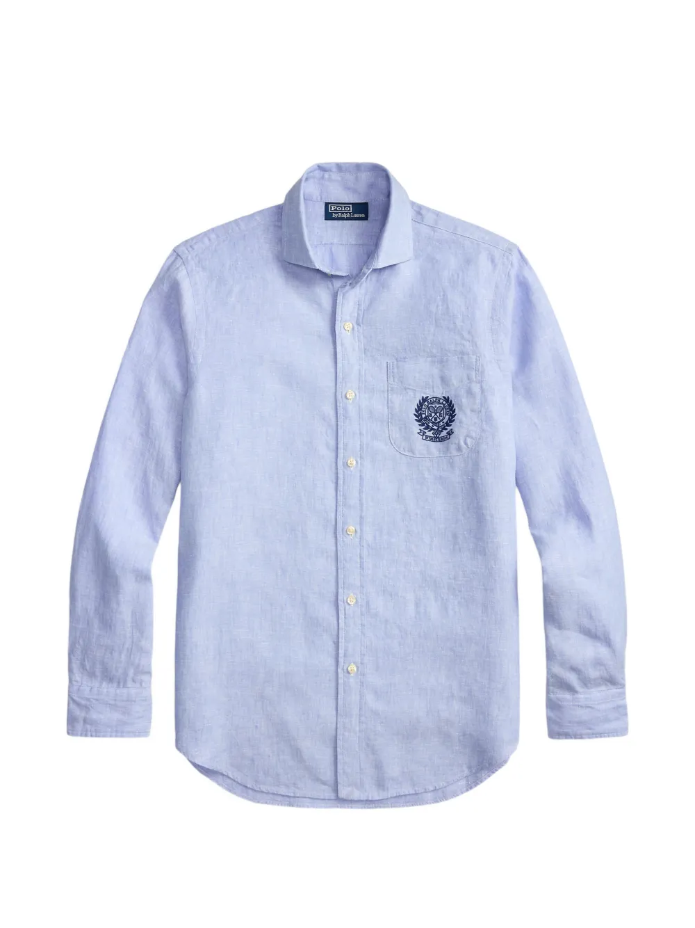 Polo Ralph Lauren Camicia in lino con ricamo - Blu