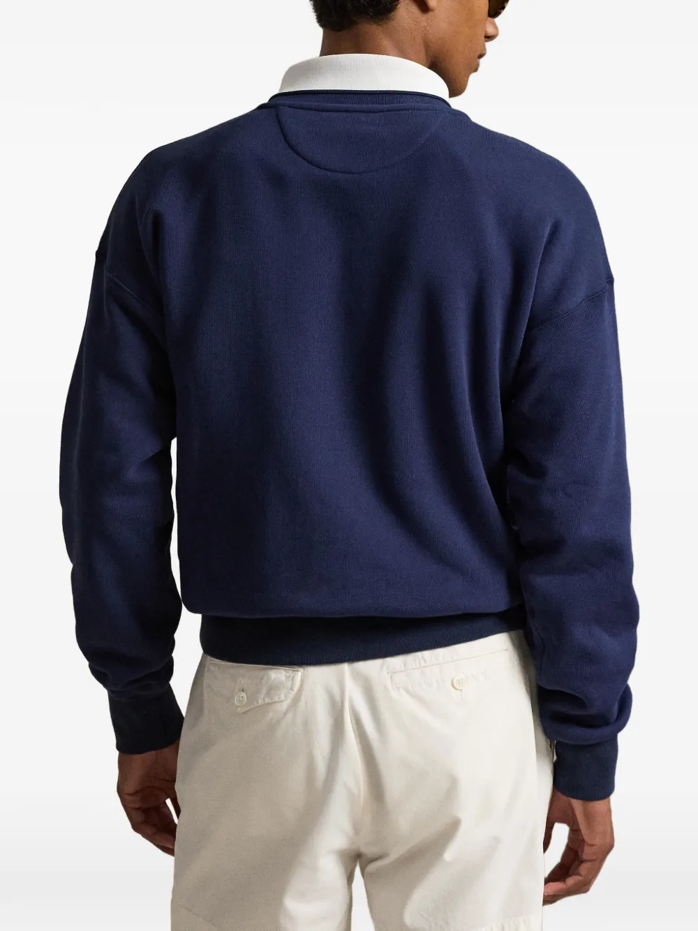 Polo Ralph Lauren x Wimbledon Tennis Crest katoenen sweater Blauw