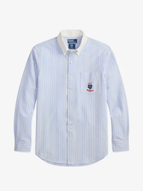 Polo Ralph Lauren x Wimbledon striped embroidered oxford shirt