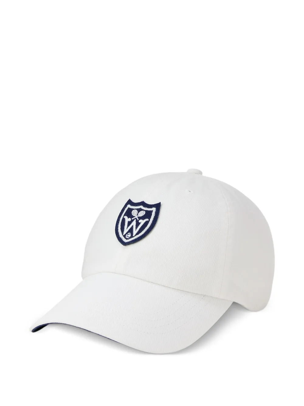 Polo Ralph Lauren x Wimbledon 2026 Baseballkappe aus Twill mit Schild-Patch - Weiß