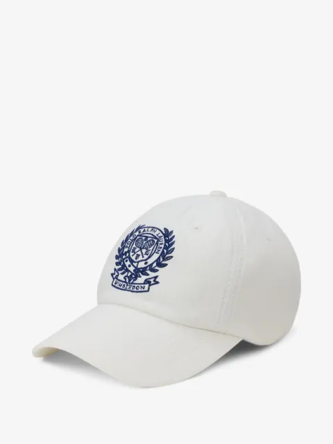 Polo Ralph Lauren crest leather strap linen cap