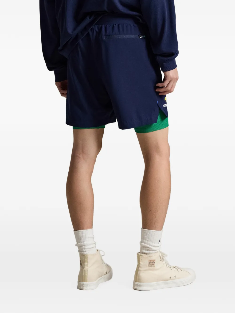 Polo Ralph Lauren US Open shorts met ronde hals Blauw