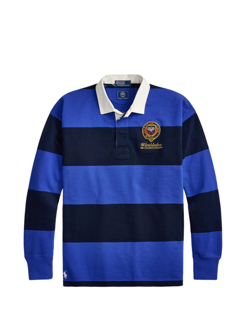 Polo Ralph Lauren Polo a righe con ricamo - Blu