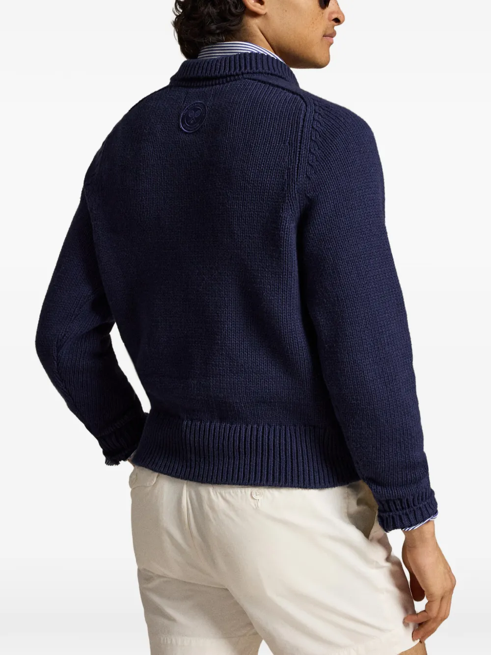 Polo Ralph Lauren Katoenen trui met borduurwerk Blauw