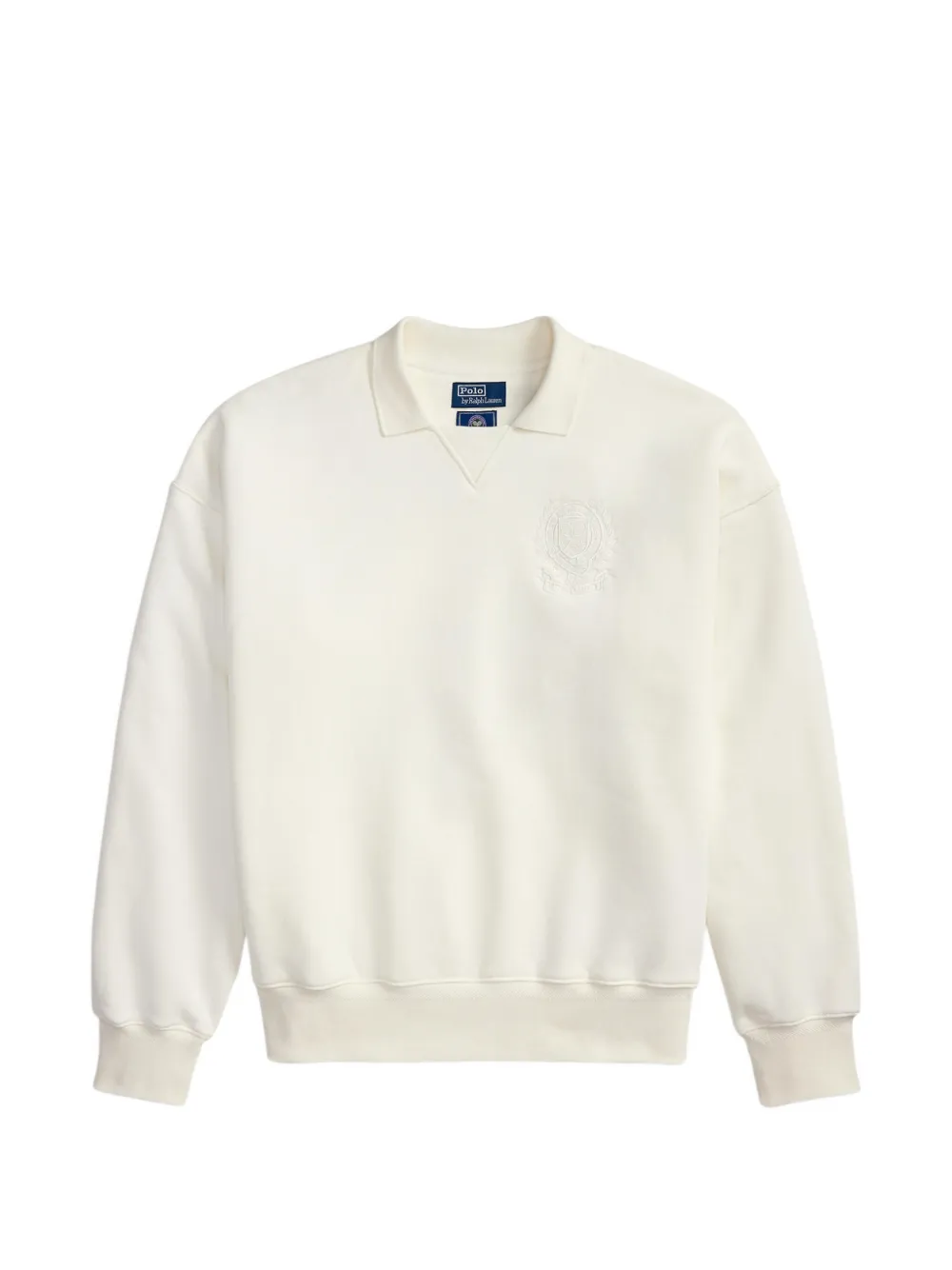 Polo Ralph Lauren Sweatshirt mit Kragen - Weiß