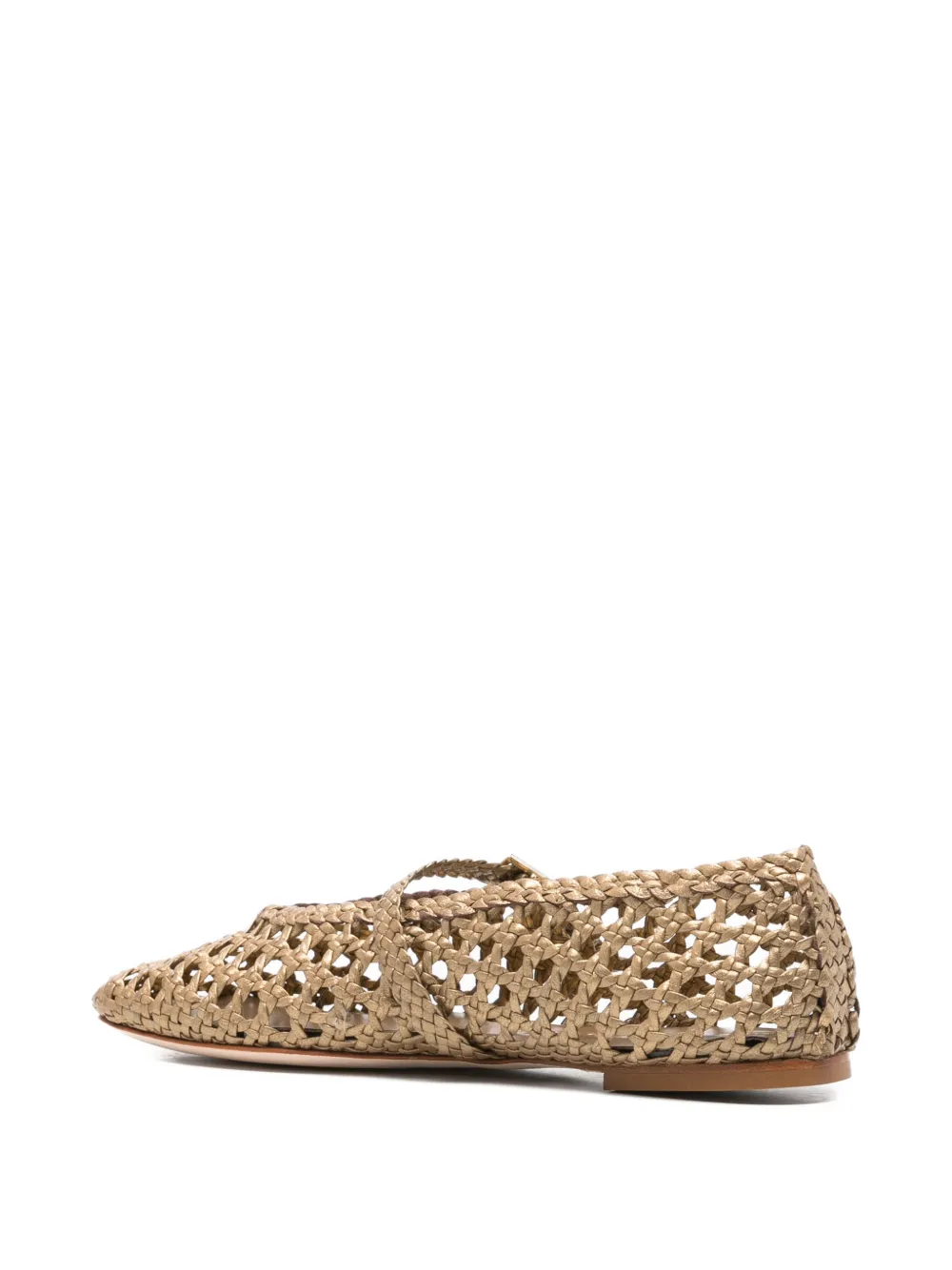 Fabio Rusconi almond-toe ballet flats Goud