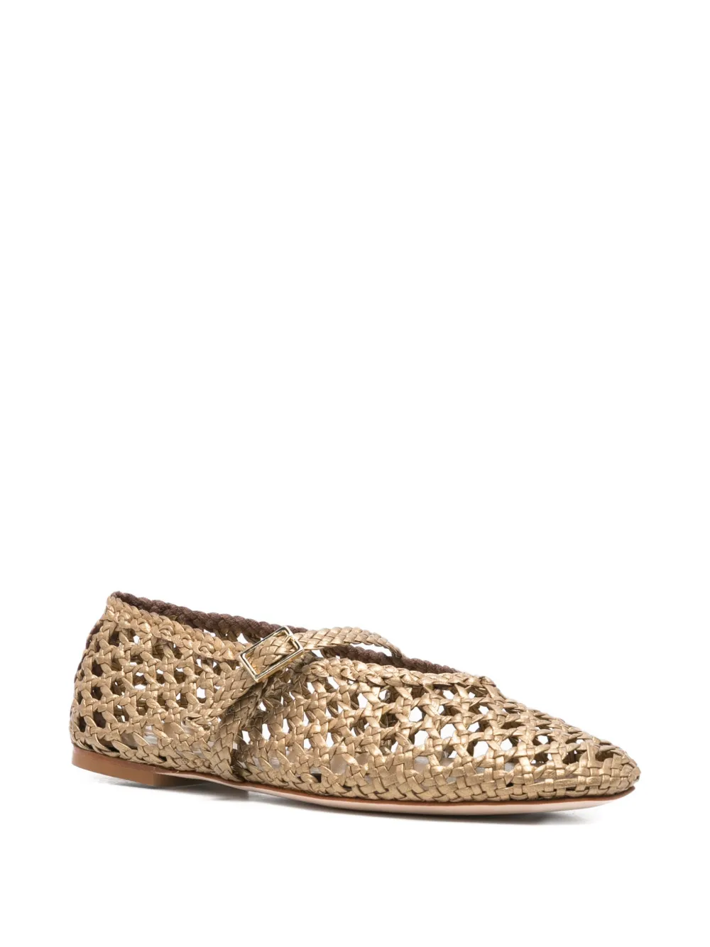 Fabio Rusconi almond-toe ballet flats Goud