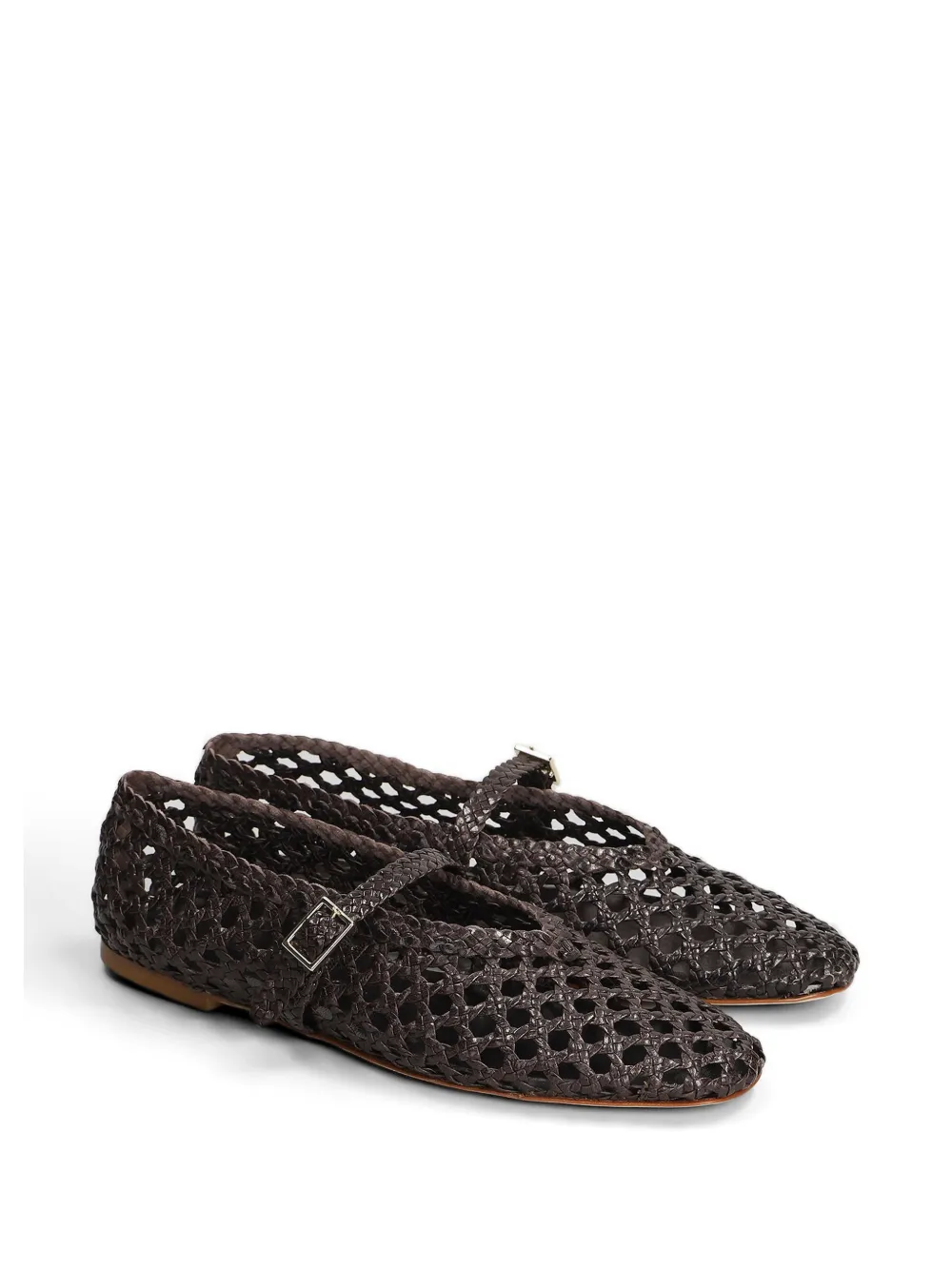 Fabio Rusconi Francy woven leather ballet flats Bruin