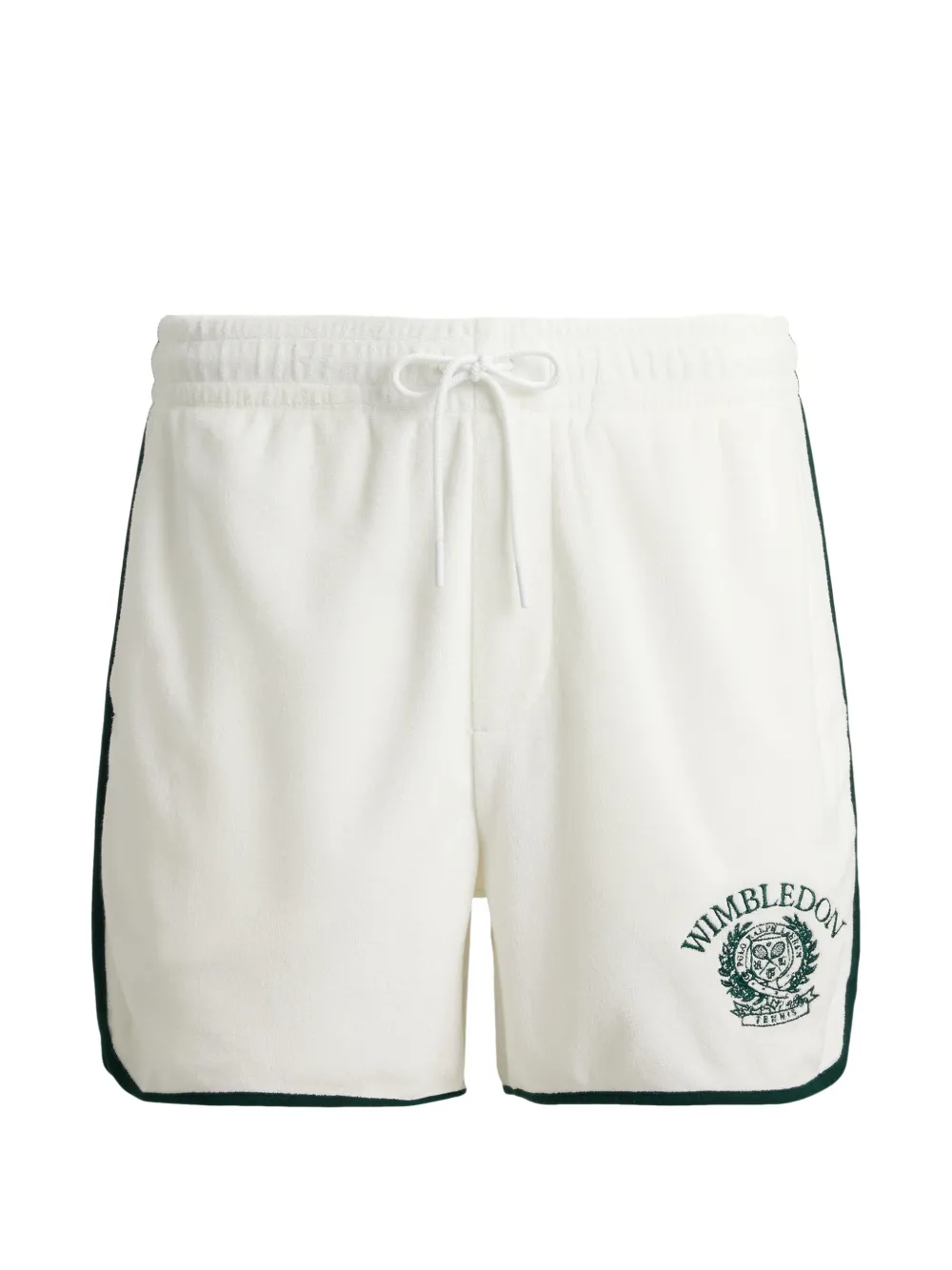 Polo Ralph Lauren Bestickte Shorts mit Besatz - Weiß
