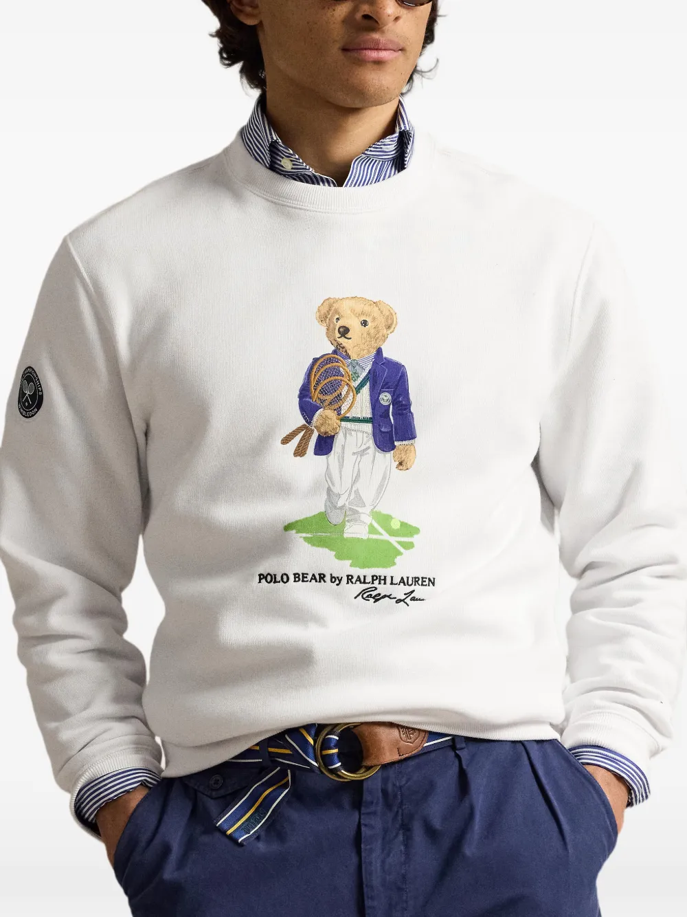 Polo Ralph Lauren Sweater met print Wit
