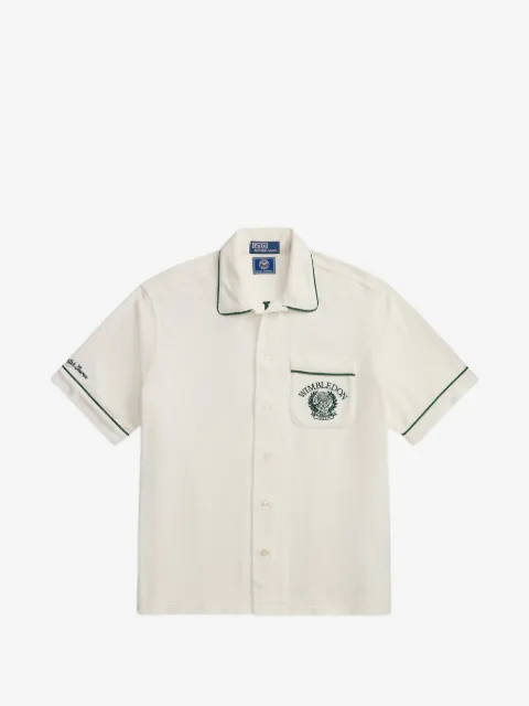Polo Ralph Lauren Wimbledon crest trim camp shirt