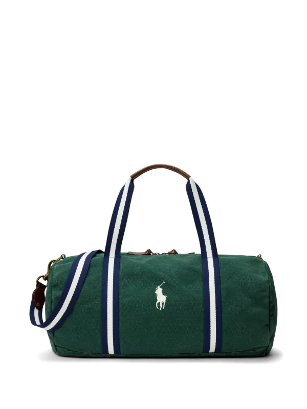 Polo Ralph Lauren Wimbledon Big Pony Canvas Duffel Bag | Green