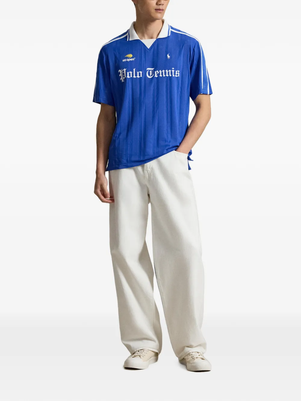 Polo Ralph Lauren Gestreept T-shirt Blauw