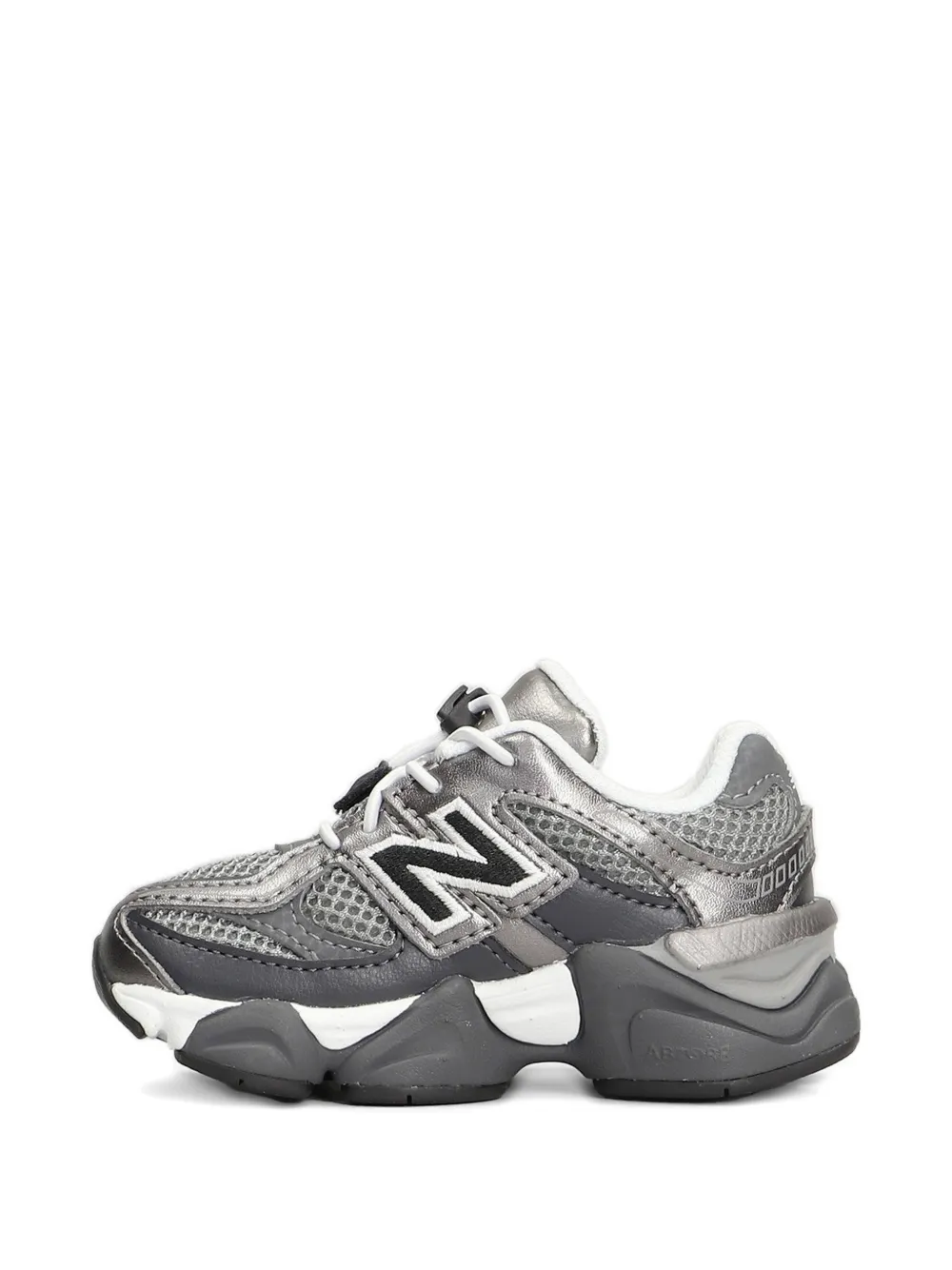New Balance Kids 9060 Bungee lace-up sneakers Grijs