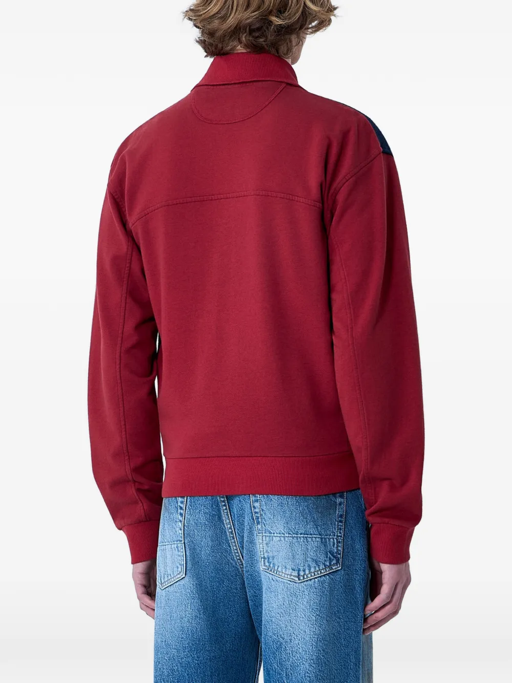 Vivienne Westwood Alien sweater met geborduurd Orb-logo en vlakken Rood