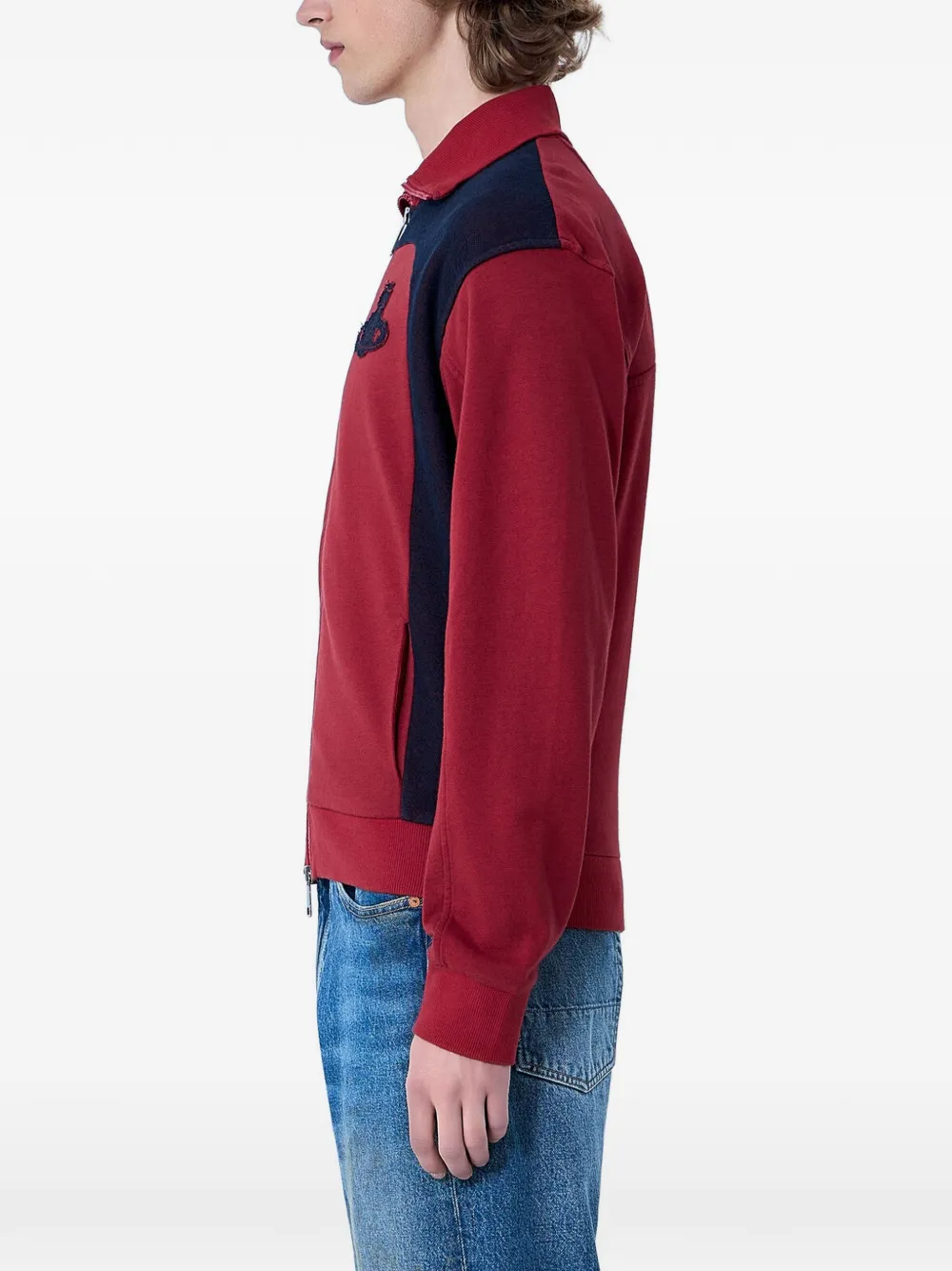 Vivienne Westwood Alien sweater met geborduurd Orb-logo en vlakken Rood
