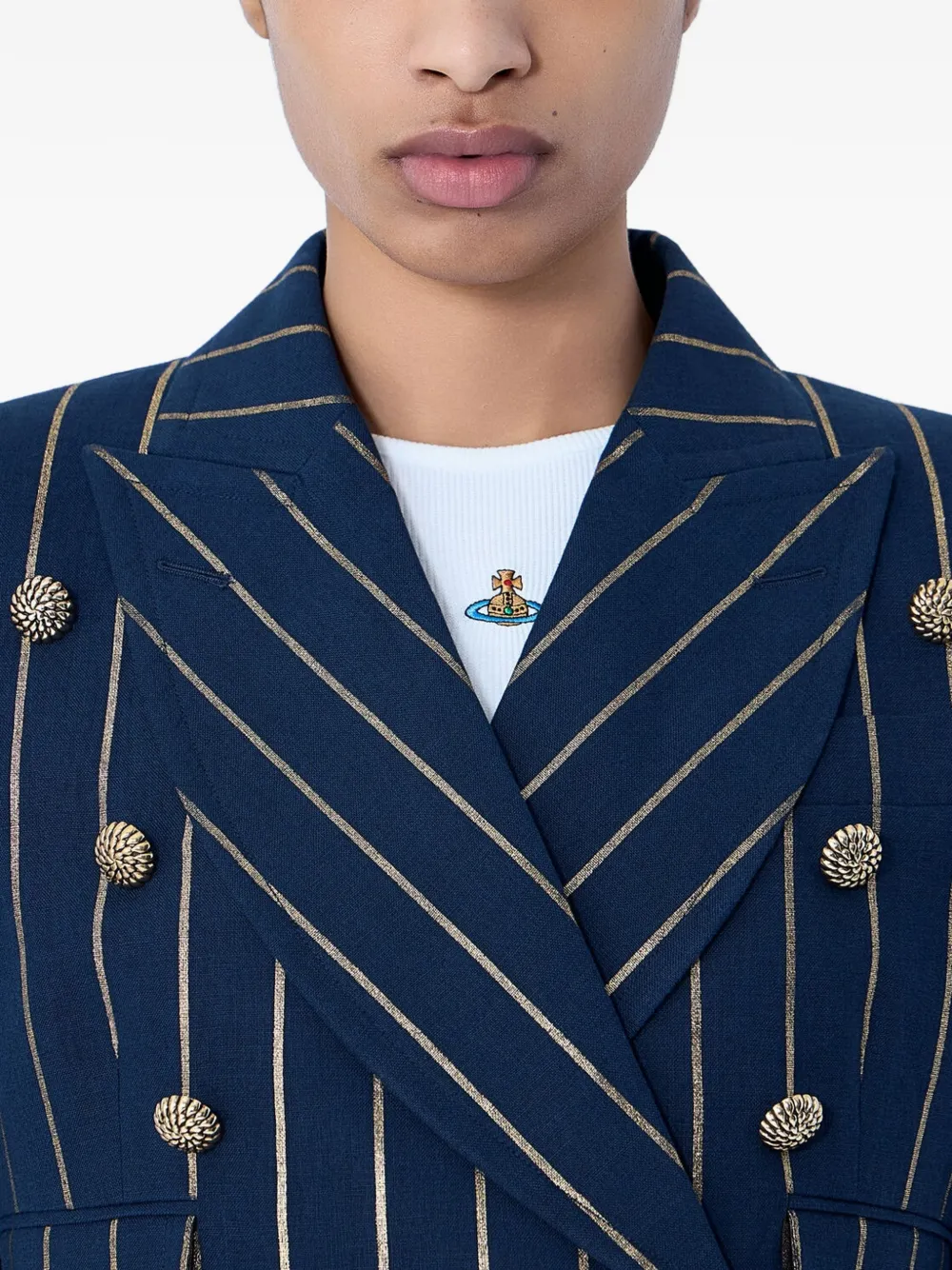 Vivienne Westwood Gestreepte blazer Blauw