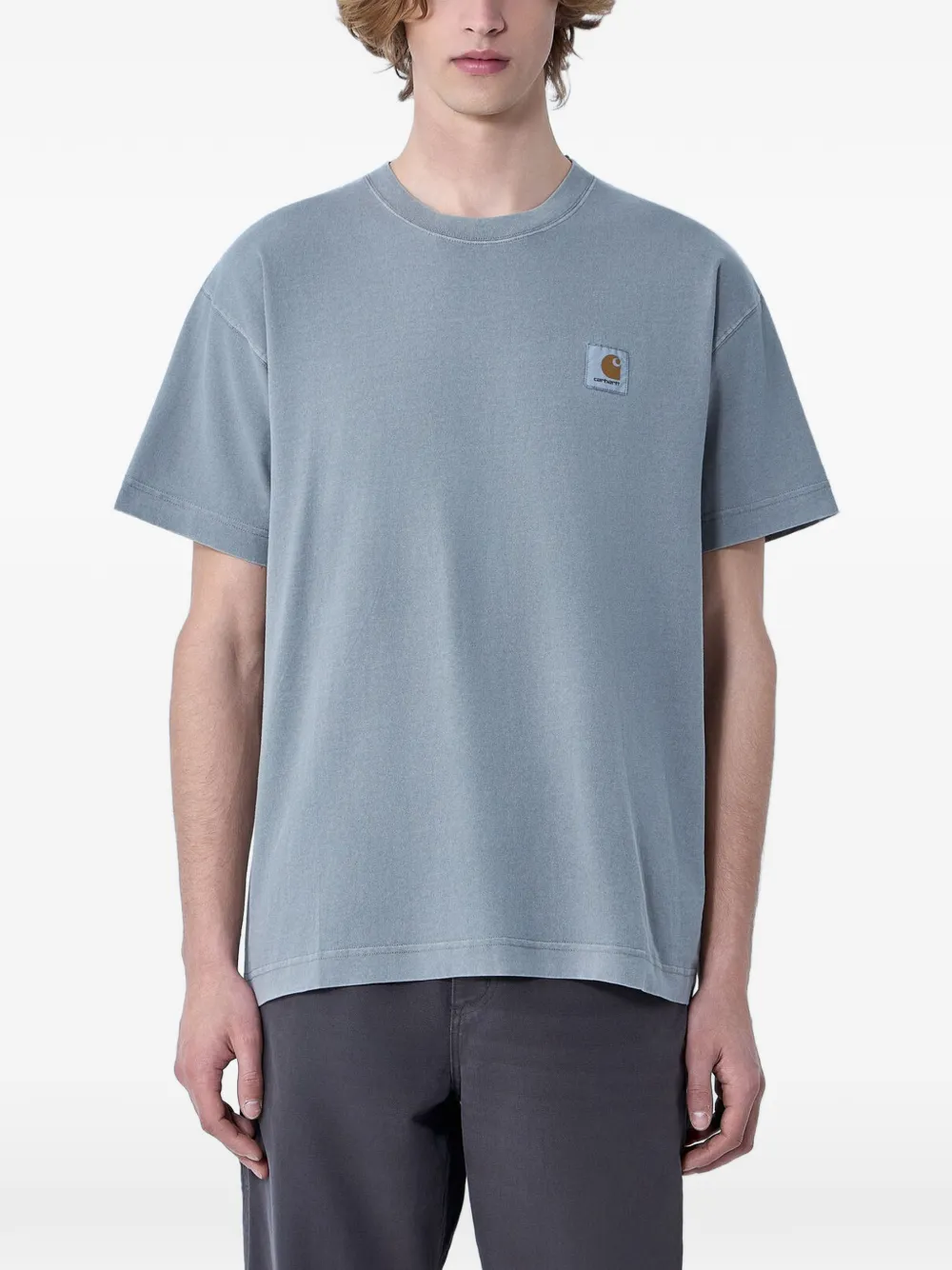 Carhartt WIP T-shirt con applicazione logo - Grigio