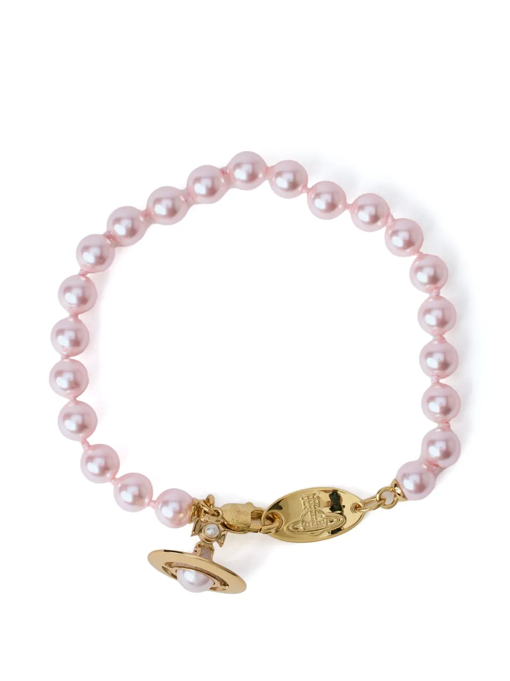 Vivienne Westwood spherical beads charm bracelet - Oro