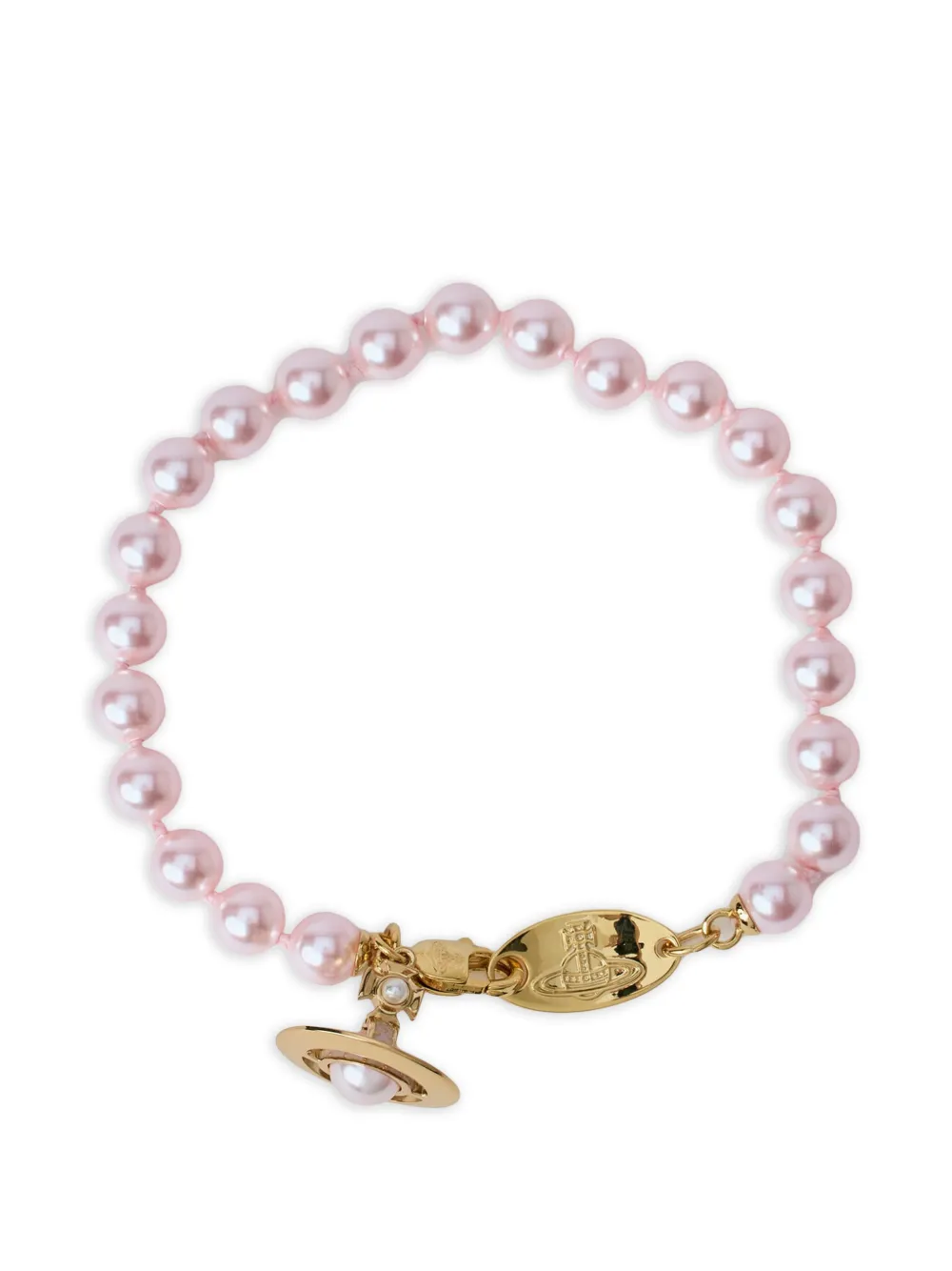 Vivienne Westwood spherical beads charm bracelet - Oro