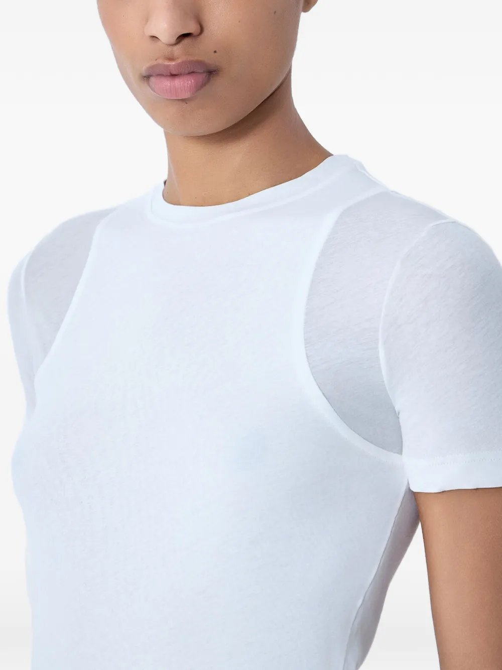 Jil Sander T-shirt met ronde hals Wit