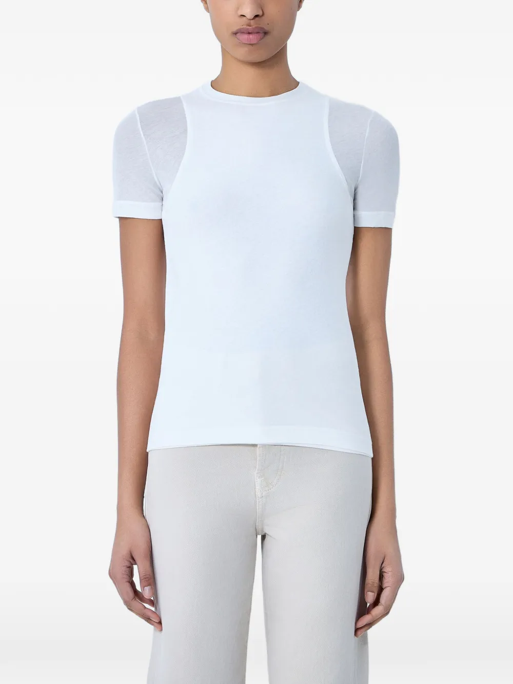Jil Sander fitted crew-neck T-shirt - Bianco