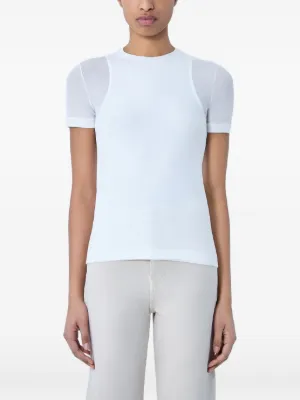 Jil Sander ストライプ Tシャツ | ニュートラル | FARFETCH JP