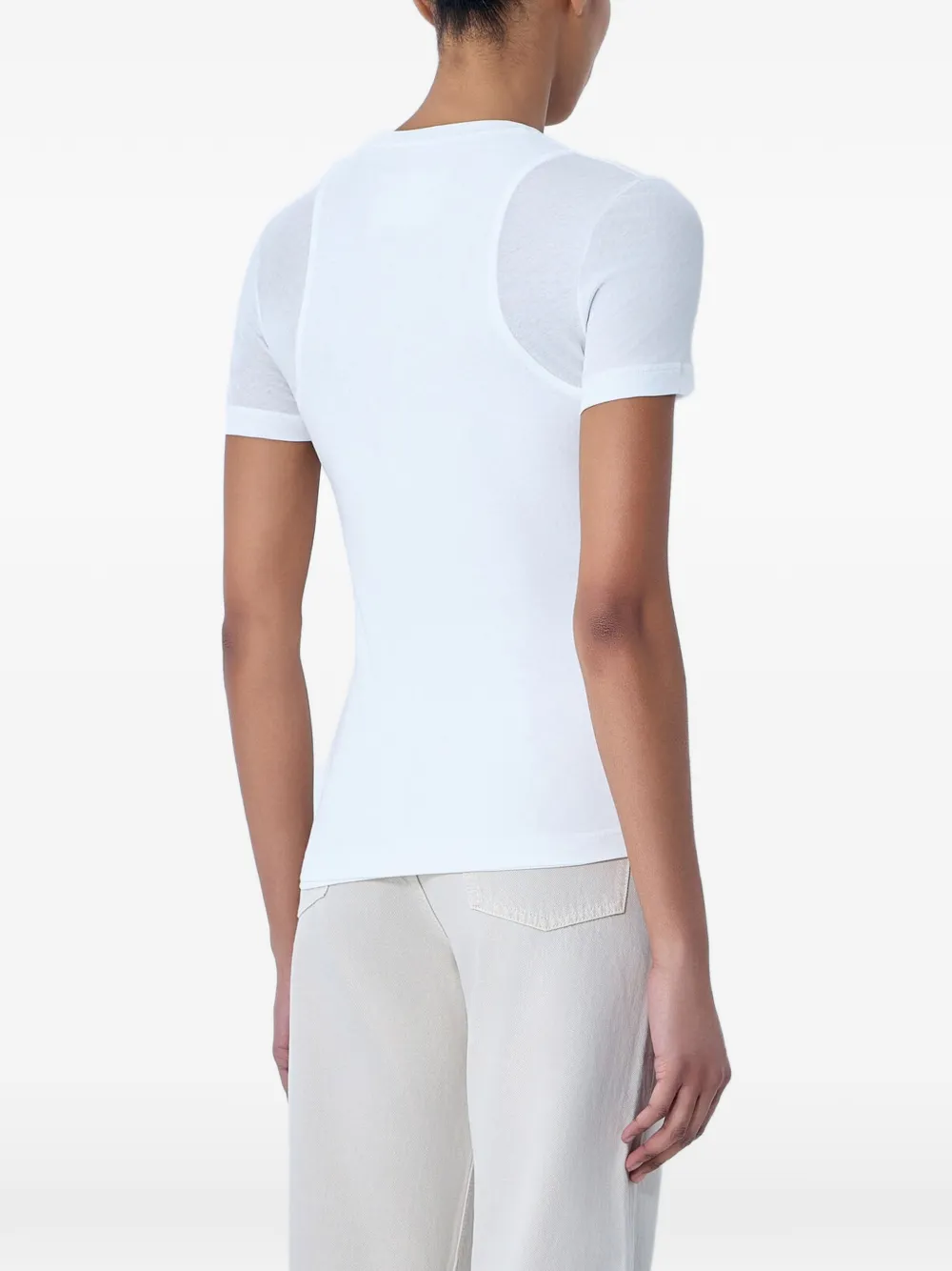 Jil Sander T-shirt met ronde hals Wit