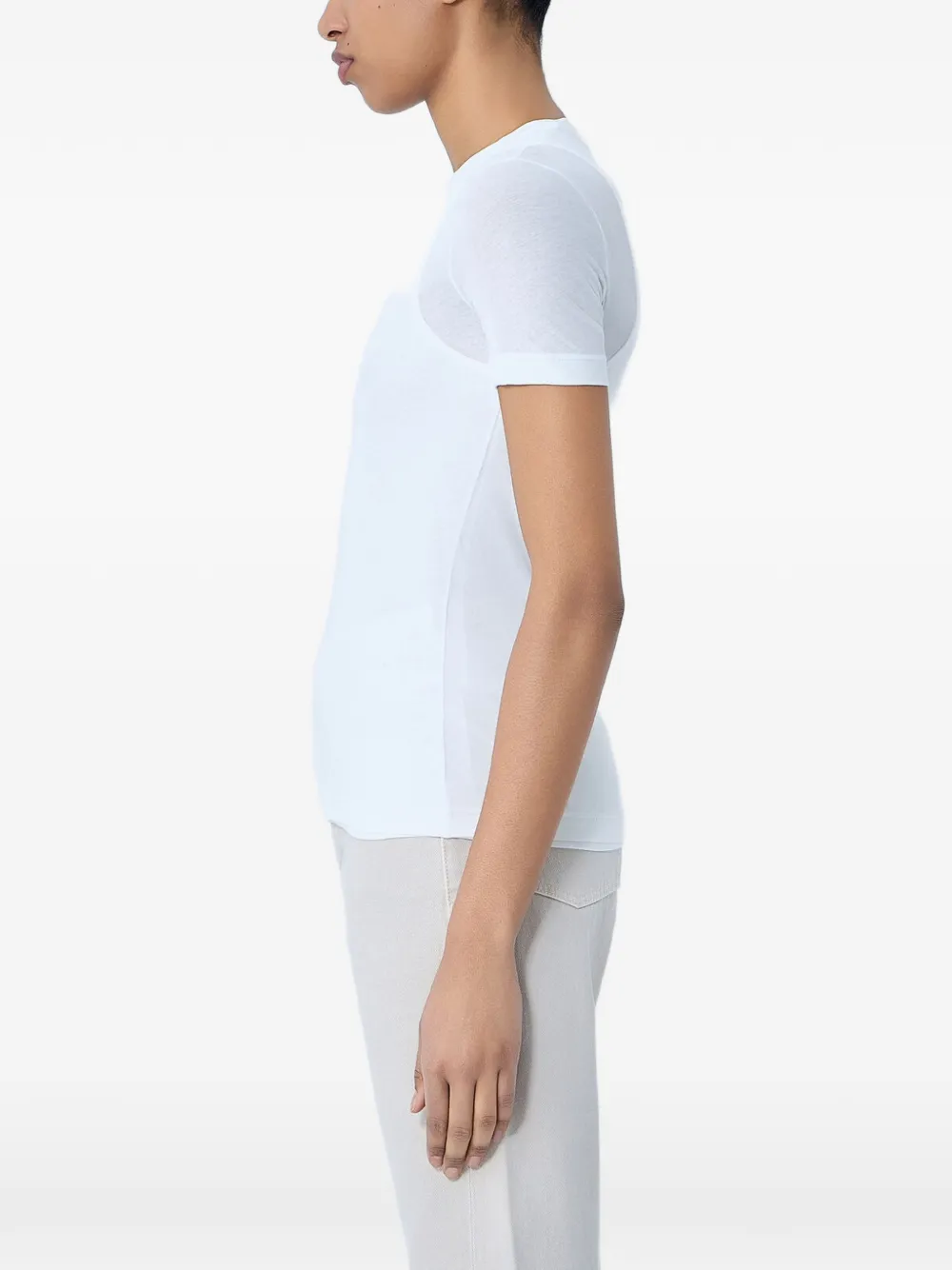Jil Sander T-shirt met ronde hals Wit