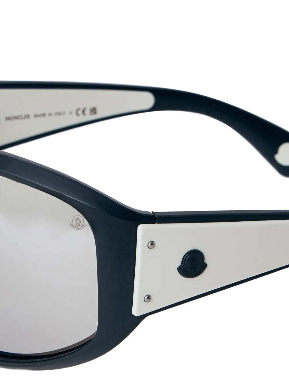 Moncler Eyewear Panorama zonnebril met oversized montuur Zwart