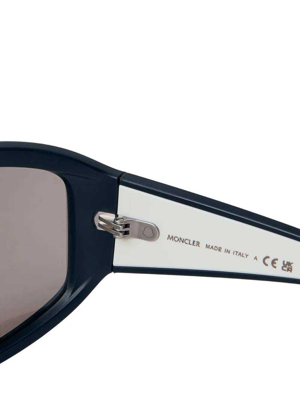 Moncler Eyewear Panorama zonnebril met oversized montuur Zwart