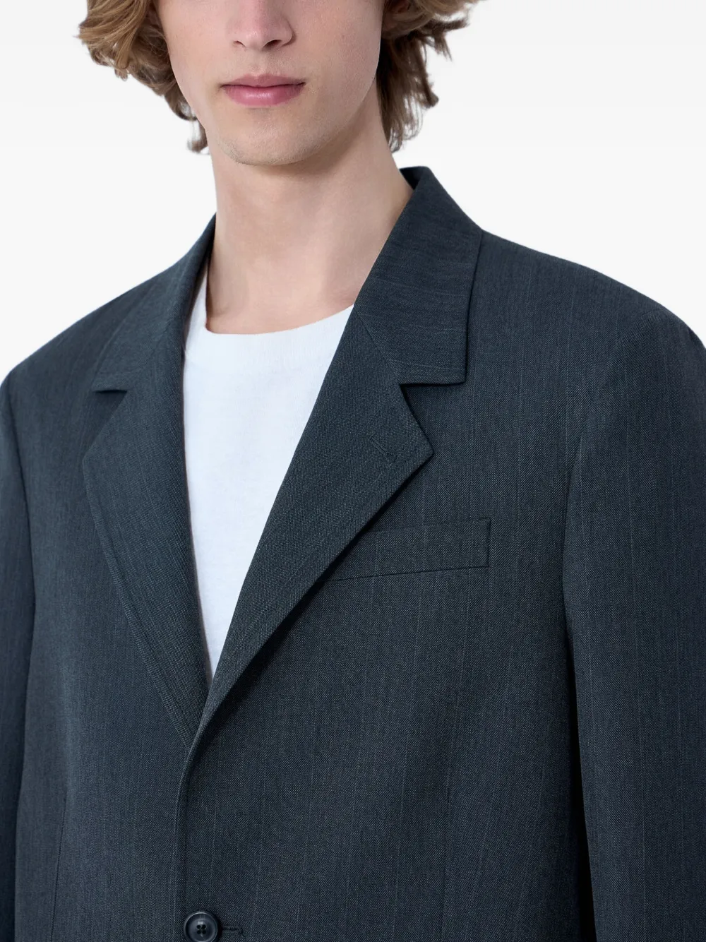 OUR LEGACY Blazer met enkele rij knopen Grijs