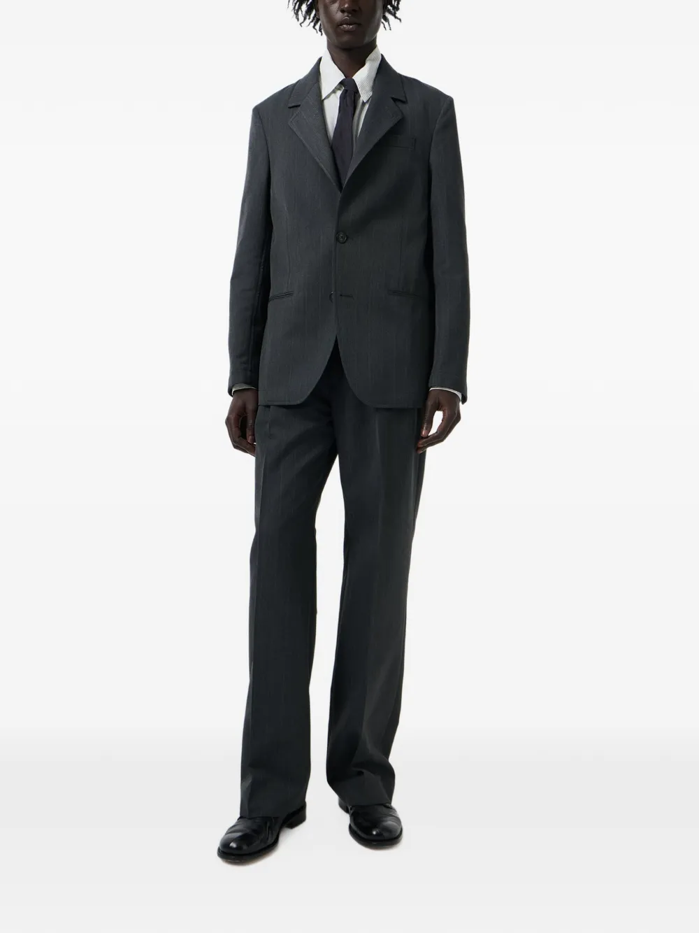 OUR LEGACY Blazer met enkele rij knopen Grijs