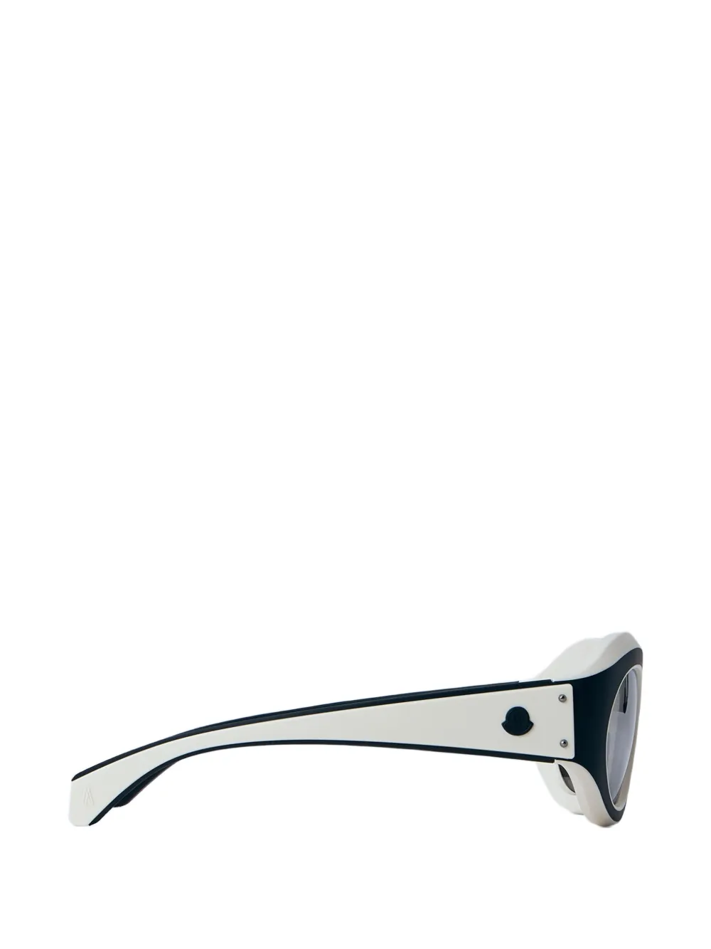 Moncler Eyewear Zonnebril met ovalen montuur Zwart