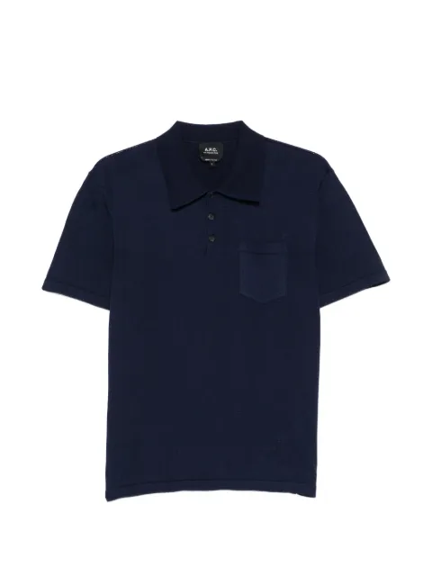 A.P.C. skjorte med brystlomme og korte ærmer