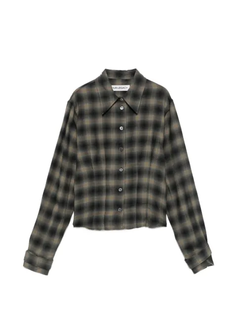 OUR LEGACY Envelop check-print shirt