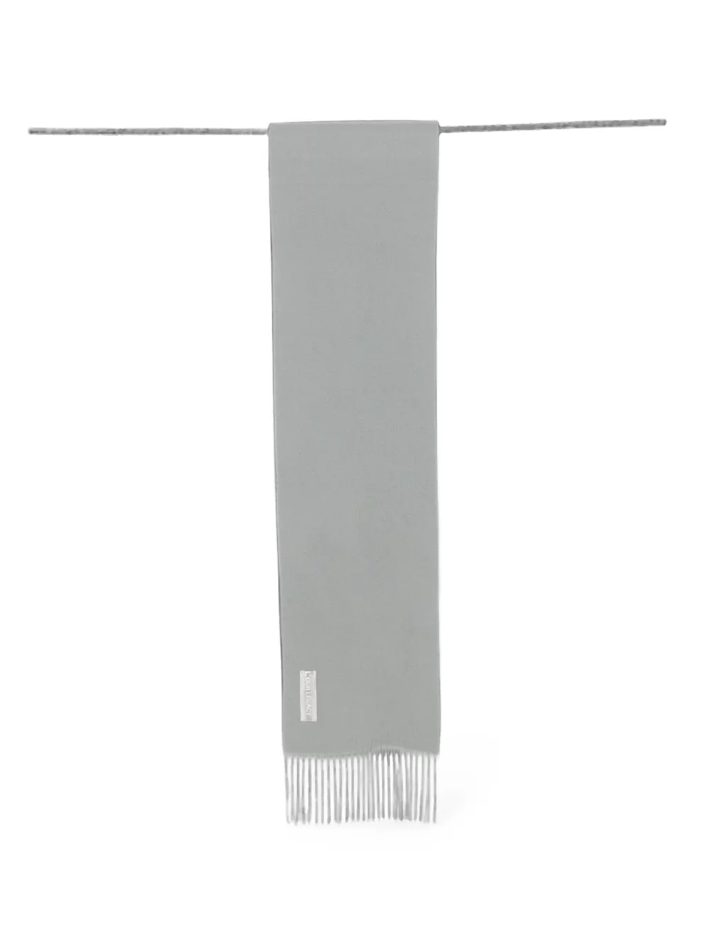 OUR LEGACY Estate fringed wool scarf - Grau