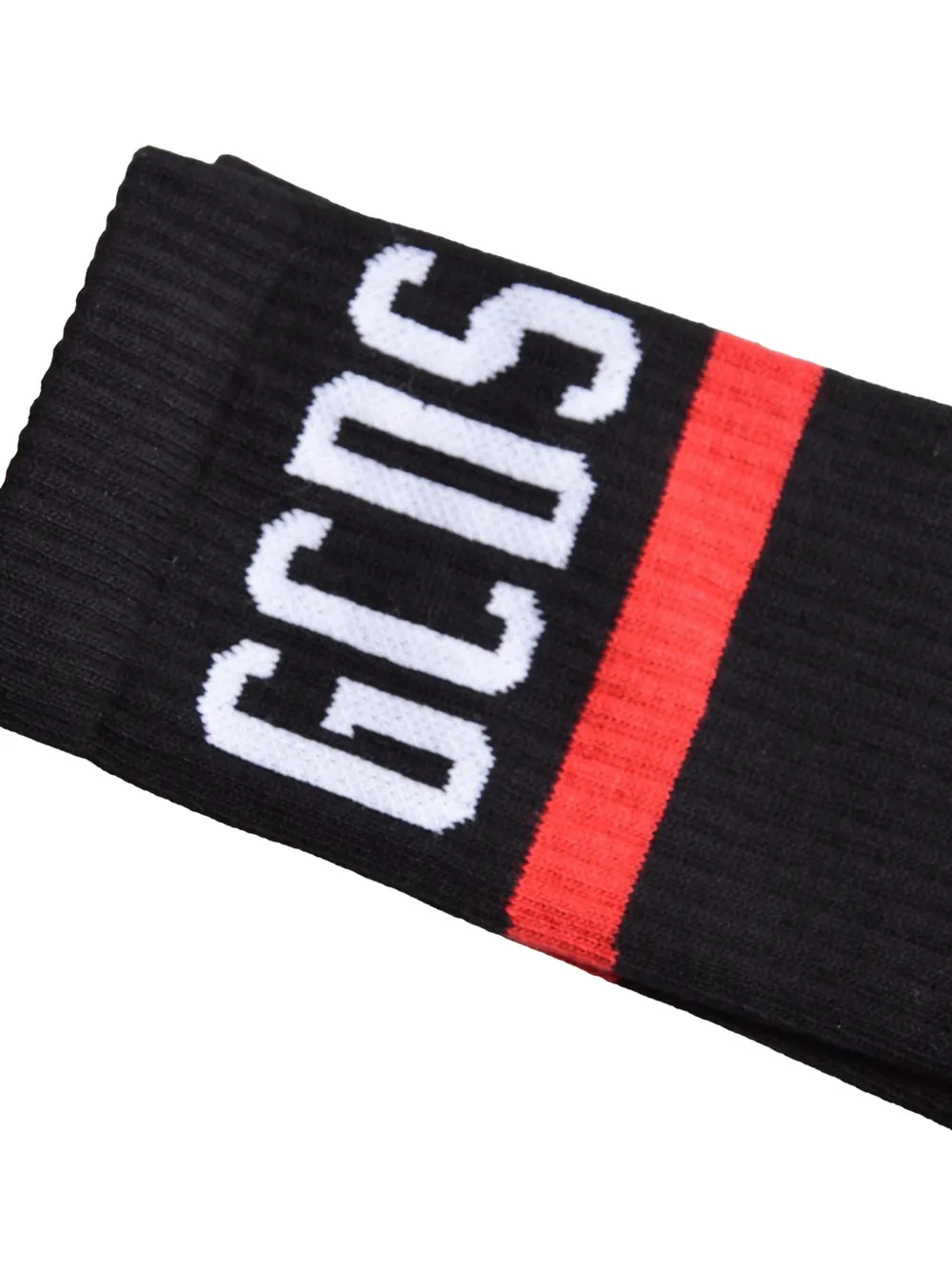 GCDS Sokken met intarsia logo Zwart