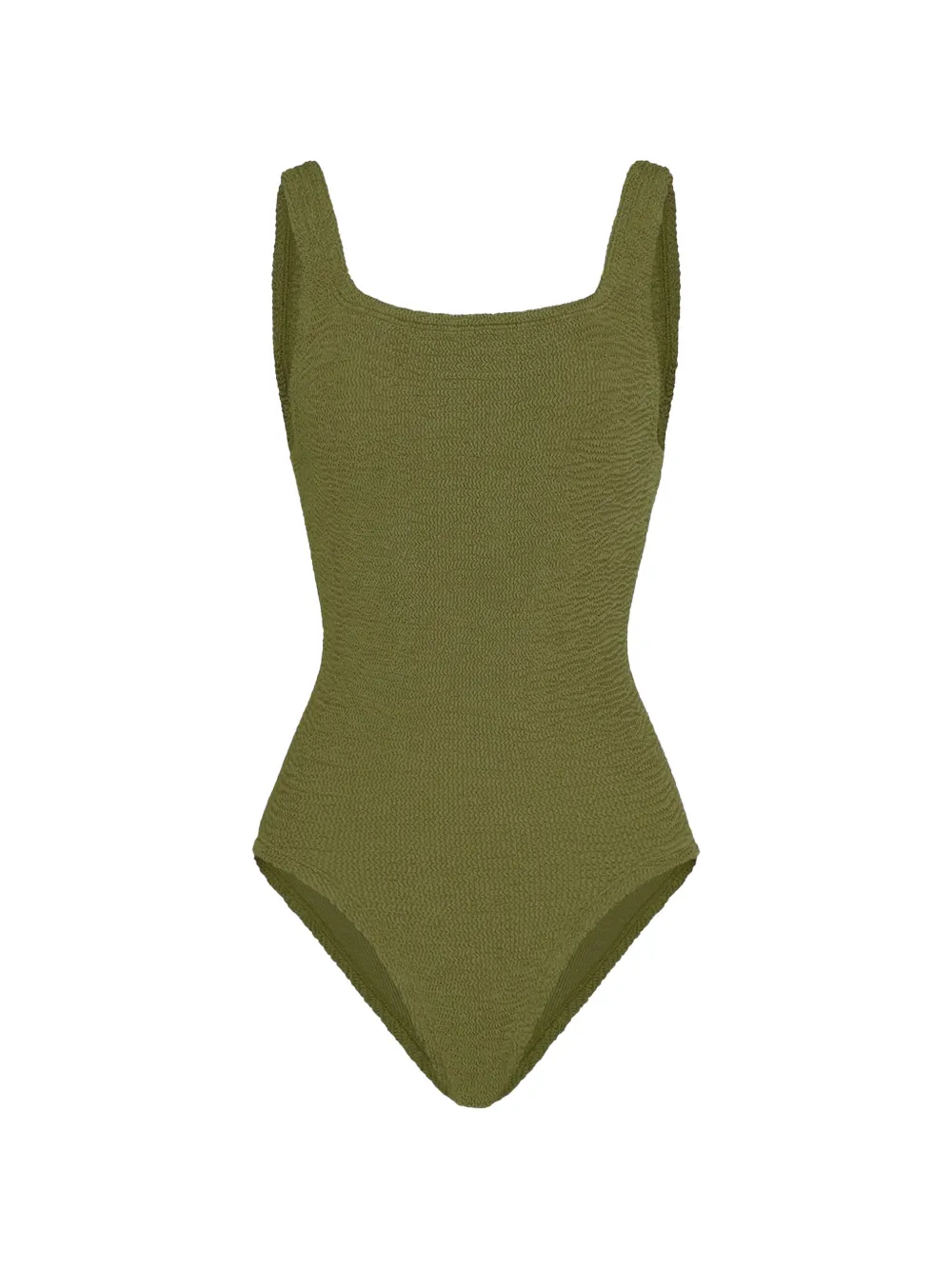 Hunza G Costume da bagno con scollo quadrato - Verde