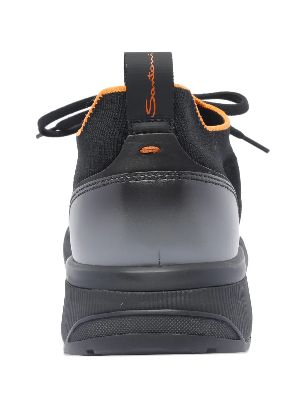 Santoni Sneakers met contrasterende afwerking Zwart