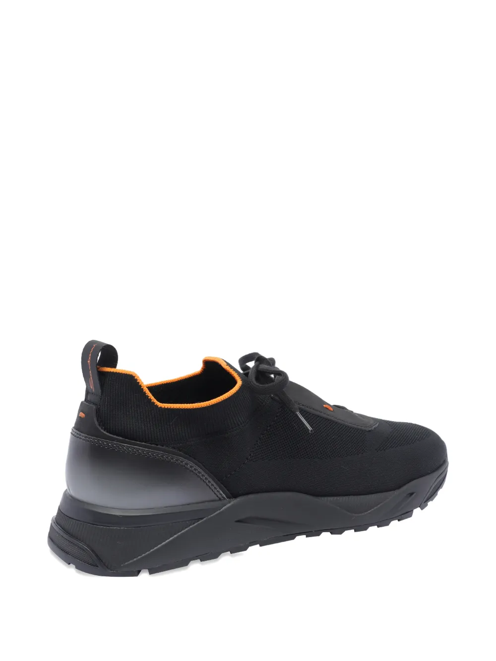 Santoni Sneakers met contrasterende afwerking Zwart
