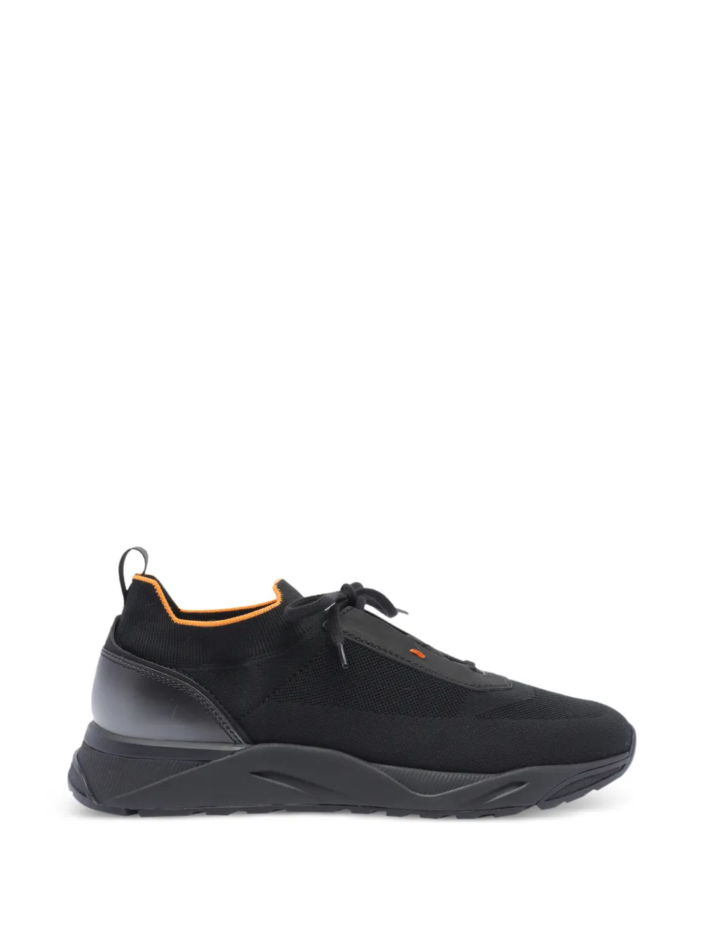Santoni contrasting-trim sneakers - Nero