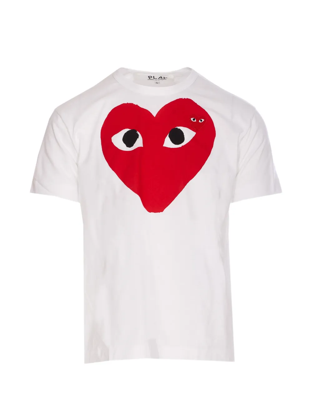 Comme Des Garçons Play heart-motif T-shirt - Bianco