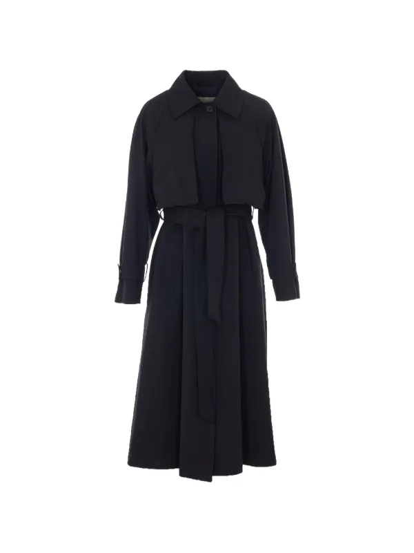 Herno トレンチコート | ブラック | FARFETCH JP