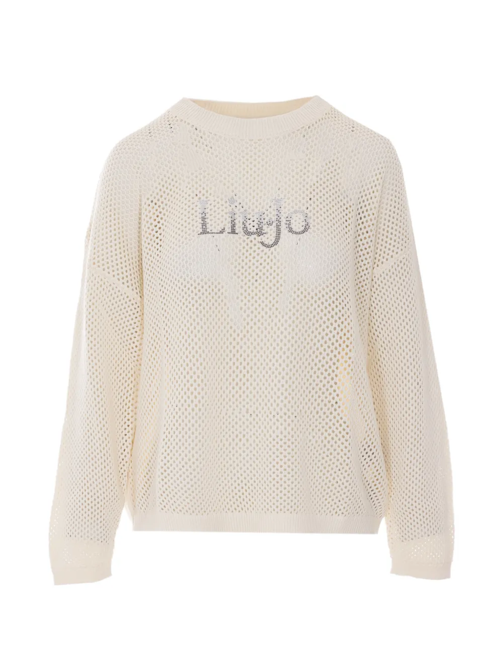 LIU JO logo-embellishment sweatshirt - Nude