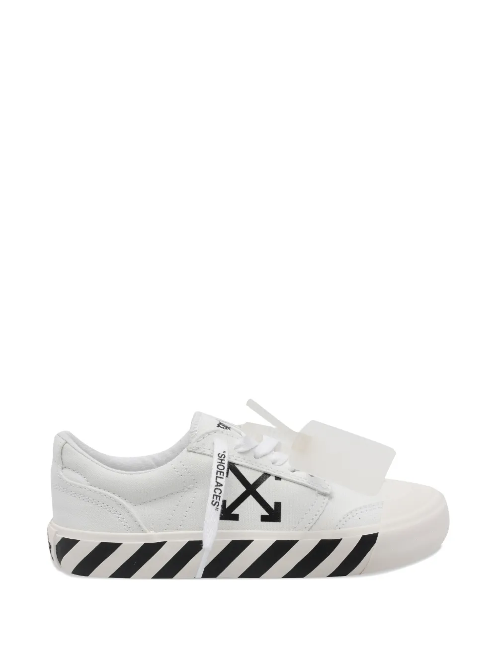 Off-White Vulcanized logo-print sneakers Wit