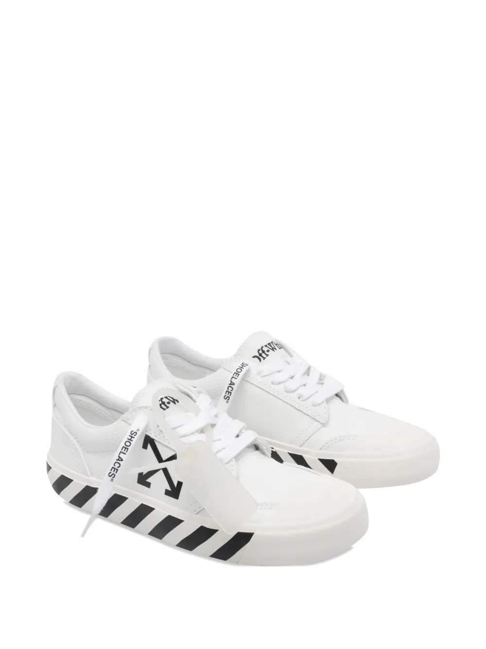 Off-White Vulcanized logo-print sneakers Wit