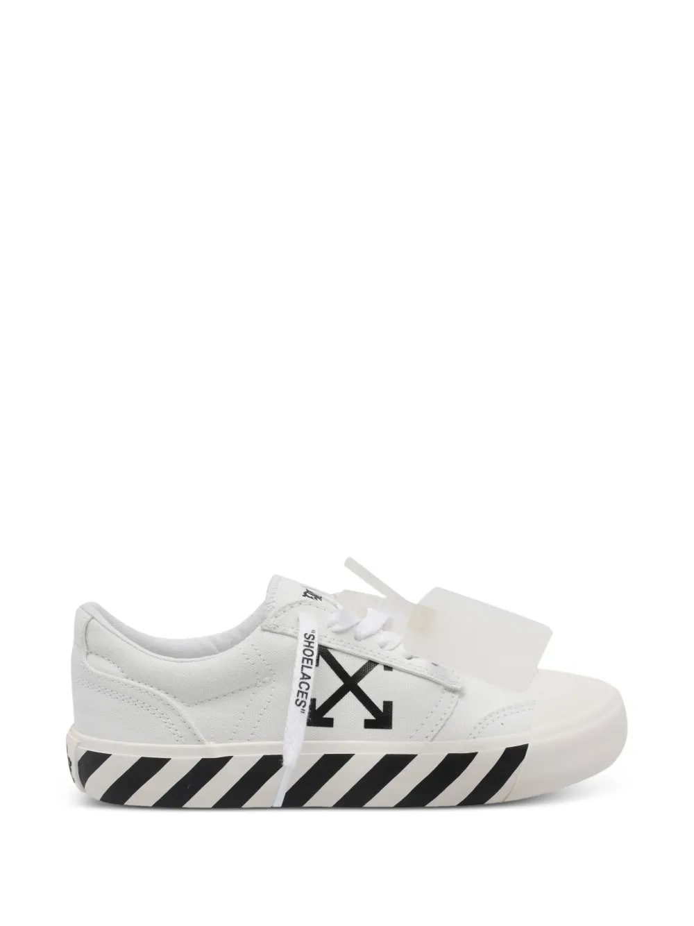 Off-White Vulcanized logo-print sneakers - Bianco